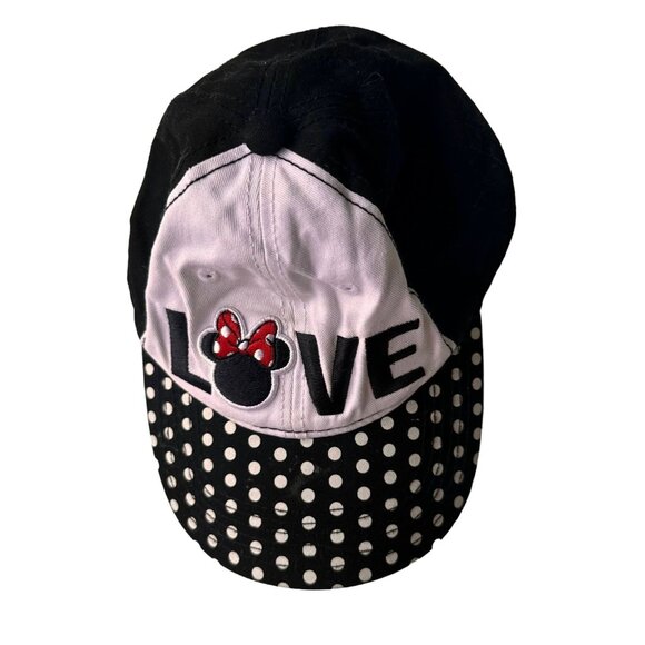 NWOT Disney Minnie Mouse Baseball Cap Hat Adjustable Embroidered Polka D… - Picture 8 of 12